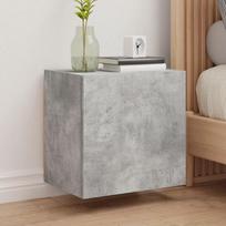 Sieninės TV spintelės 2vnt betono 405x30x40cm mediena