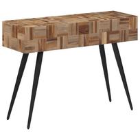 Konsolinis staliukas 110x34x80cm perdirbta tikmedžio mediena