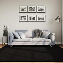 Kilimas HUARTE juodas 200x200cm trumpi šereliai