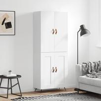 Komoda baltos spalvos 695x34x180cm apdirbta mediena blizgi
