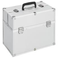 Lagaminas kosmetikos priemonėms sidabr 37x24x35cm aliuminis