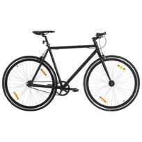 Fiksuotos pavaros dviratis juodos spalvos 700c 59cm