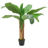 Dirbtinis bananmedis žalios spalvos 120cm 9 lapai