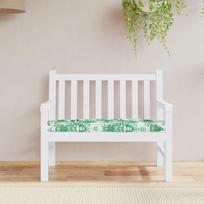 Sodo suoliuko pagalvėlė 110x50x7cm audinys su lapais