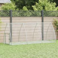 Narvas triušiams 300x105x120cm sidabrinis plienas
