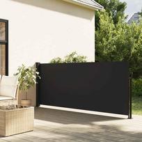 Ištraukiama šoninė markizė juodos spalvos 100x300cm