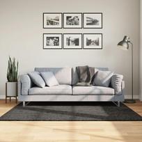 Kilimas ISTAN antracito 120x170cm blizgus aukšti šereliai