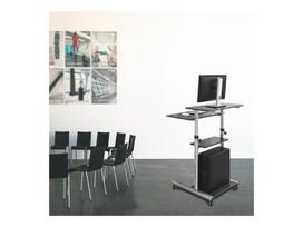 Kompiuterio stovas su ratukais LOGILINK BP0070 LOGILINK - Compact mobile stand up computer workstation