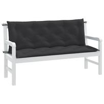 Sodo suoliuko pagalvėlės 2vnt antracito 150x50x7cm audinys