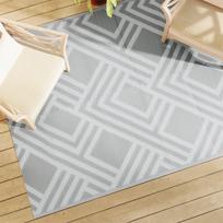 Lauko kilimas pilkos spalvos 160x230cm PP