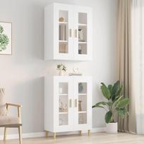 Pakabinama sieninė spintelė baltos spalvos 695x34x90cm
