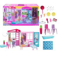 Barbie lėlių namas su priedais ir lėle GWY84