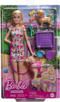 Lėlė Barbie HTK37 Walk and Wheel Pet Playset