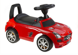 Mercedes-Benz SLS AMG paspirtukas vaikams – raudonas