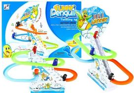 Juokingas pingvinų lenktynių žaidimas