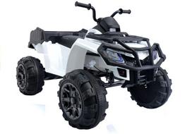 Vaikiškas elektrinis keturratis BDM 0909 baltas 24V