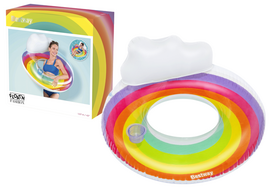Pripučiamas plaukimo ratas 107 cm Rainbow Bestway 43647