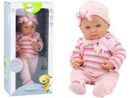 Lėlė kūdikis Baby doll Lean Rožiniai drabužiai