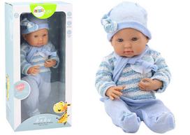 Lėlė kūdikis Baby doll Mėlyni drabužiai