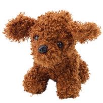 Pliušinis šuo – miniatiūrinis pudelis rudas 20cm