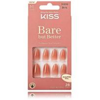 Kiss Bare-But-Better Gel Nail Fairest Nude priklijuojami dirbtiniai nagai - 28 vnt.