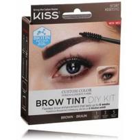 Kiss Brow Tint Diy ilgalaikių antakių dažų rinkinys - Brown