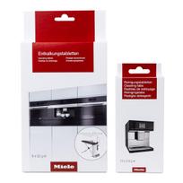 Priežiūros rinkinys Miele (kalkių šalinimo priemonė + valymo tabletės)