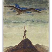 Reprodukcija „Saulė eina Šaulio ženklu“, Mikalojus Konstantinas Čiurlionis (1907)