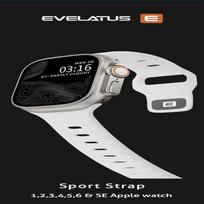„Evelatus Evelatus“ laikrodis 38 / 40 / 41 sportinis silikoninis dirželis, baltas