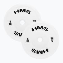 PE olimpinis svoris HMS TPP05 2 x 5 kg baltas