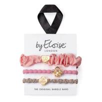 by Eloise London Think Pink Set gumytės plaukams, 3 vnt.