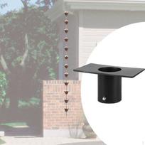 Rain Chain Gutter Adapter for Installation Fitting Heavy Duty Sturdy Iron Rust Resistant