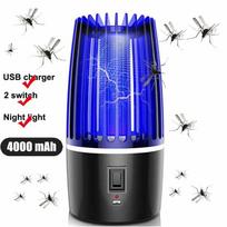1 vnt. Naujas du viename elektrinis uodų pliaukštelis USB uodų lempa lauko patalpų tylus fotokatalizinis uodų gaudyklė 4000mAH