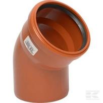 Sulenkite PVC 110 mm x 45° 16151110045