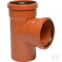 Tee PVC 110/110 mm x 87° 16152110110087