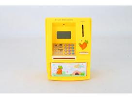 Angliškas ATM taupyklė: Automatinis įnašas ir išėmimas, Apsaugotas slaptažodžiu, Išmanusis balso bankomatas. 13 x 13.5 x 17 cm