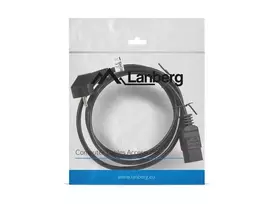 Cable power CEE 7/7 - IEC 320 C19 16A VDE 1.8M black