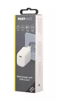 Travel Charger 20W USB-C By Musthavz  White