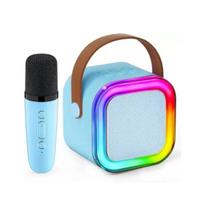 Riff K12 Portable BT Karaoke System with 1 Wireless mic Blue
