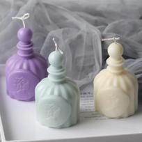 Kvepalų buteliuko silikoninė žvakių forma DIY rankų darbo kvapnios aromaterapinės žvakės forma 3D amatai epoksidinės dervos forma žvakidei