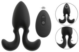 Anos RC Vibrating Butt Plug with Flexible Arms Black