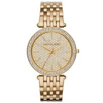Michael Kors MK3438 Darci Pave Gold Tone Ladies Watch 39 auksas