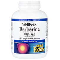 Natural Factors WellBetX  Berberine 500 mg 120 caps