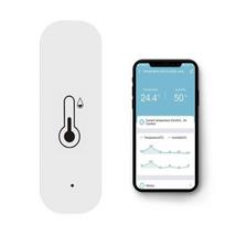 3 vnt WiFi temperatūros ir drėgmės jutikliai cozylife