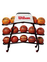 WILSON DELUXE CART 15 krepšinio kamuolių vežimėlis