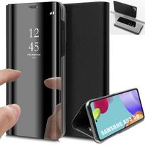Dėklas Samsung A53 5G - Veidrodinis efektas - Sustiprinta apsauga - Pusiau permatomas - Juodas - Unisex juoda