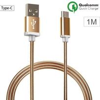 USB Type C laidas - Auksuotas metalas - 1 m - Suderinamas su keliais išmaniaisiais telefonais - USB Type C jungtis
