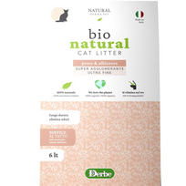 100 % natūralus biologiškai suyrantis kačių kraikas - su kvapą kontroliuojančiomis savybėmis, pagamintas iš itališkų baltųjų kukurūzų