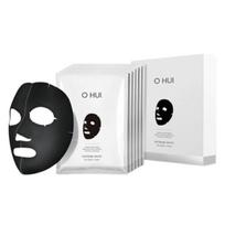 OHUI Extreme White 3D juoda kaukė (6 lakštai) | Šviesinanti ir drėkinanti korėjietiška veido kaukė 6 Sheets