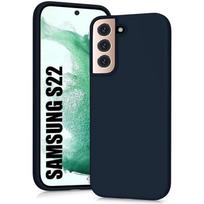 Case for Samsung S22 Soft Protection Solid Color Comfortable Navy Blue mėlyna
